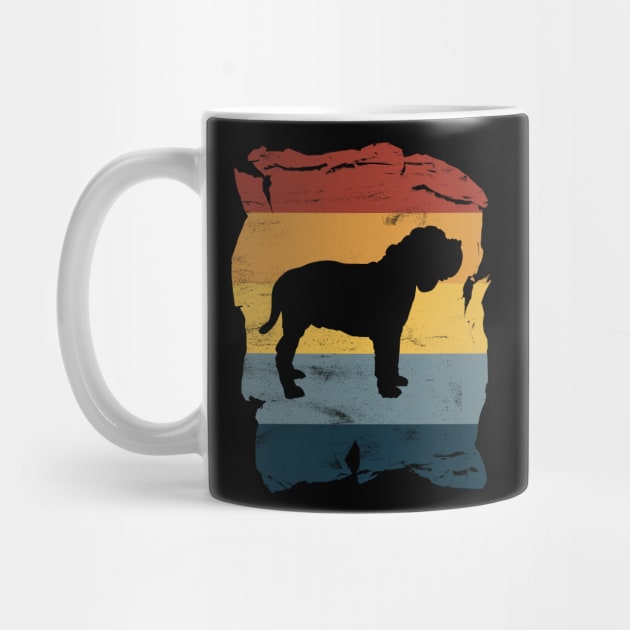 Neapolitan Mastiff Distressed Vintage Retro Silhouette by DoggyStyles